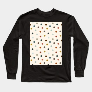 Groovy Polka Dot Pattern Long Sleeve T-Shirt